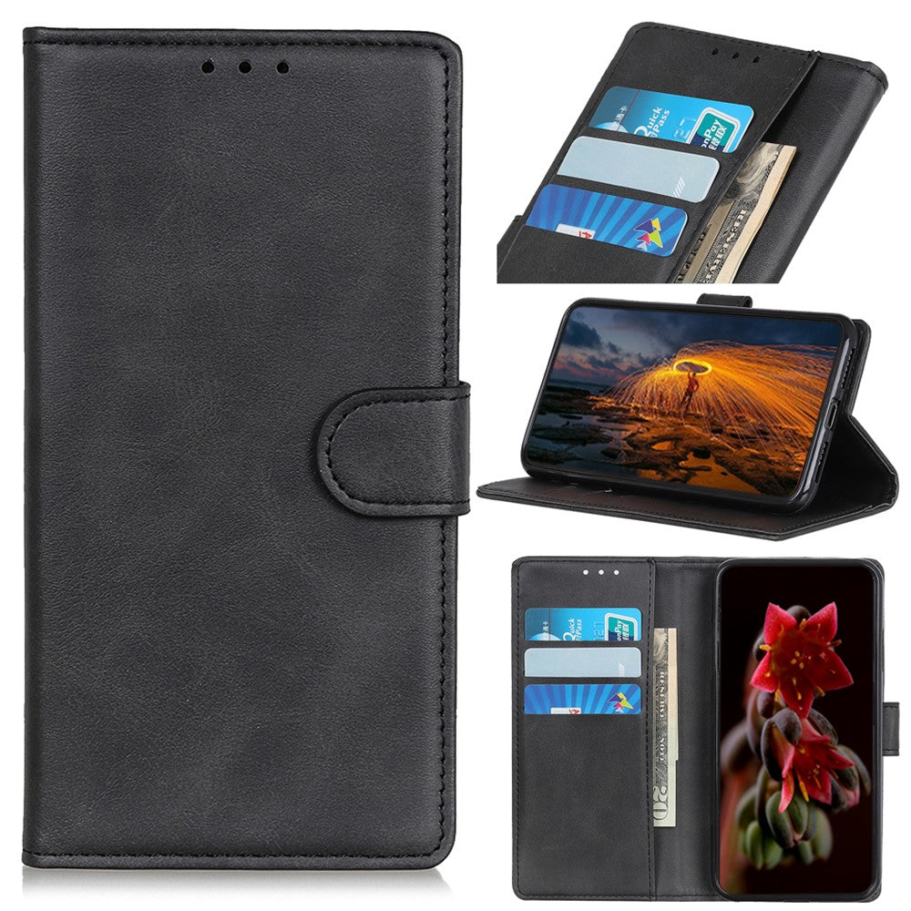 For Xiaomi 14T Stand Wallet Case Cowhide Texture Leather Phone Cover