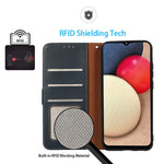 KHAZNEH For Xiaomi 14T Case RFID Blocking Wallet Litchi Texture PU Leather Phone Cover