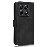 Läderfodral för Xiaomi 14T Pro, anti-fall-plånbok, vikbart mobilfodral