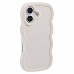 XL Series For iPhone 16 Case TPU Protective Phone Cover Unique Curly Wave Frame