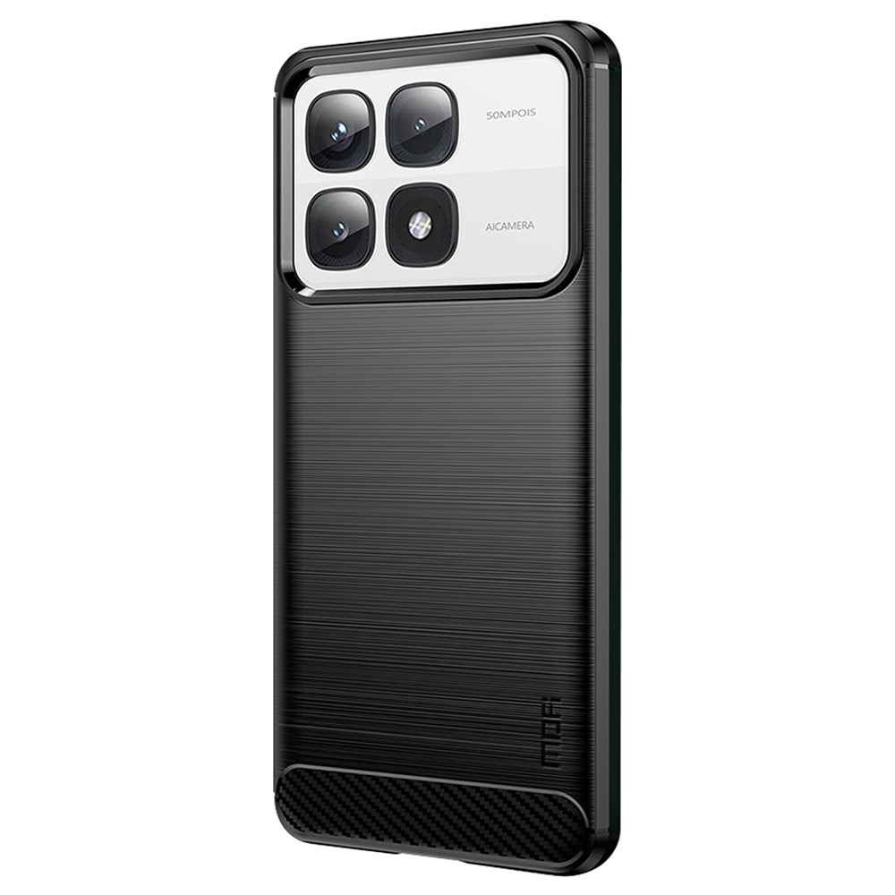 MOFI JK TPU Series-1 För Xiaomi 14T Pro / 14T Skal Kolfiberstruktur Mjukt TPU mobilskal