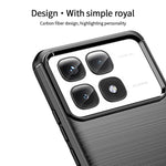 MOFI JK TPU Series-1 För Xiaomi 14T Pro / 14T Skal Kolfiberstruktur Mjukt TPU mobilskal