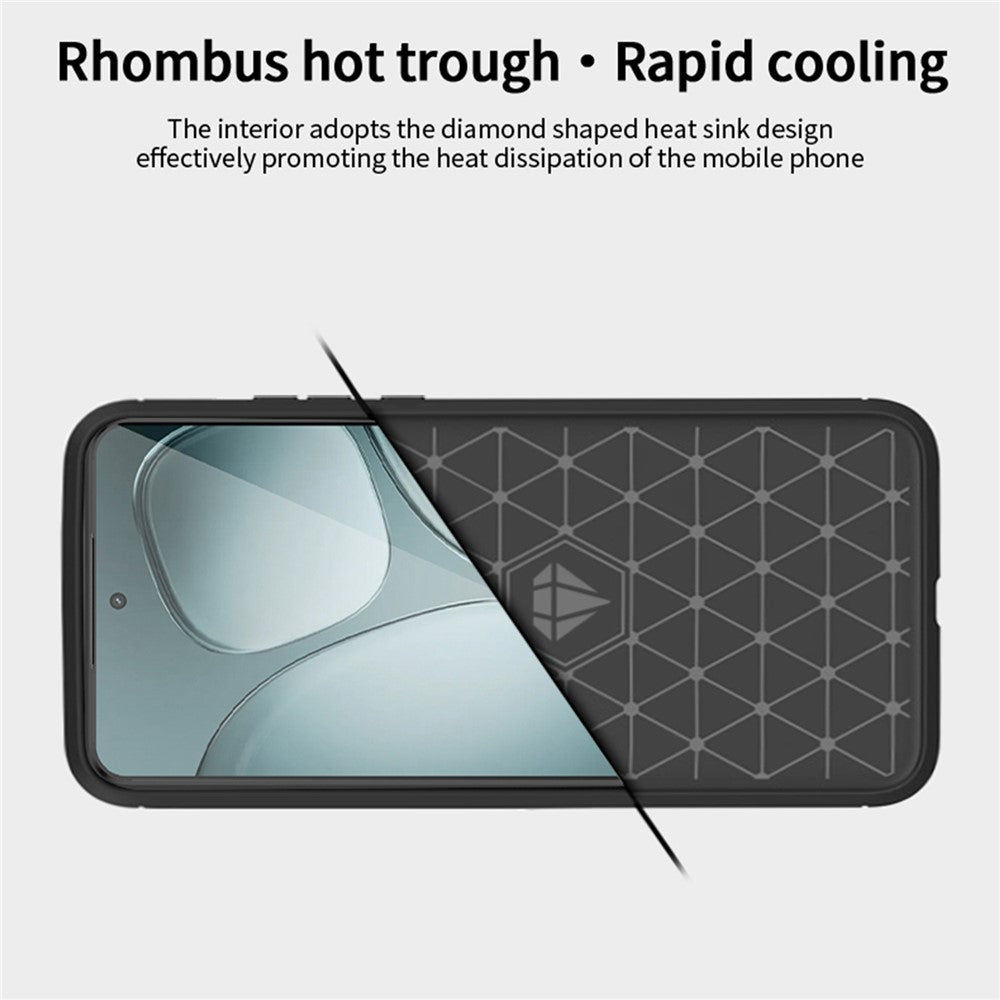 MOFI JK TPU Series-1 För Xiaomi 14T Pro / 14T Skal Kolfiberstruktur Mjukt TPU mobilskal