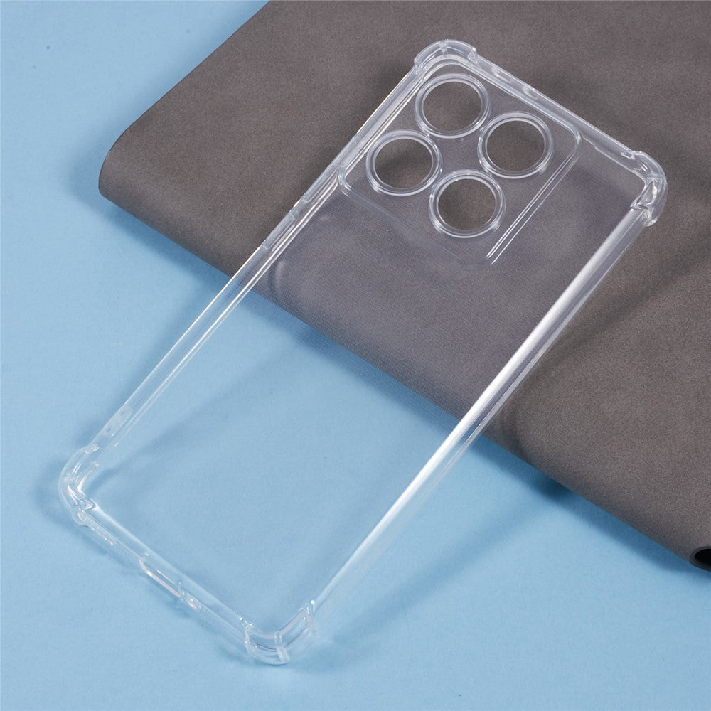 For Xiaomi 14T Pro Phone Case Reinforced Four Corner Anti-Drop Clear TPU Cover
