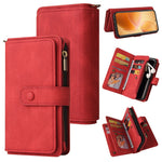 For Xiaomi 14T Pro Zipper Wallet Case with 15 Card Slots and Strap Leather Phone Cover