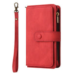For Xiaomi 14T Pro Zipper Wallet Case with 15 Card Slots and Strap Leather Phone Cover