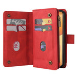 For Xiaomi 14T Pro Zipper Wallet Case with 15 Card Slots and Strap Leather Phone Cover
