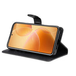 For Xiaomi 14T Pro Case Solid Color Leather Mobile Cover Wallet Stand with Strap