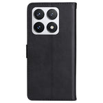 For Xiaomi 14T Pro Case Solid Color Leather Mobile Cover Wallet Stand with Strap