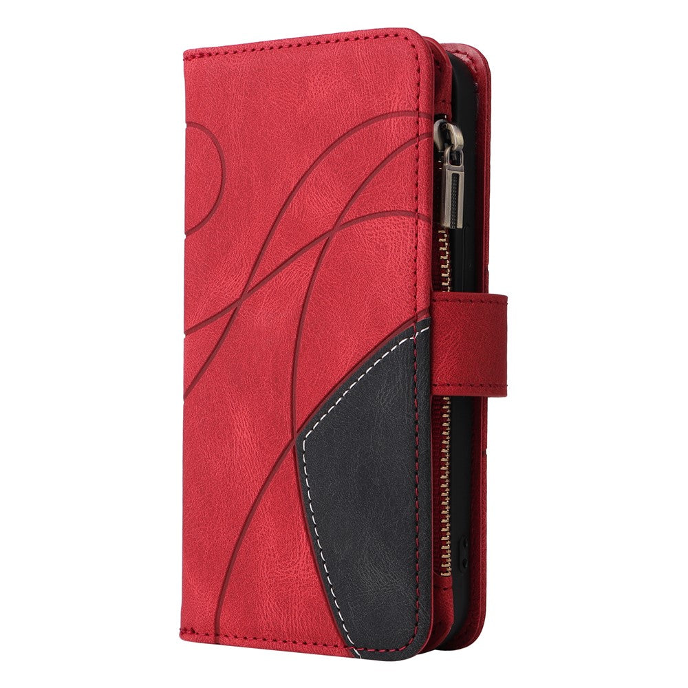 For Xiaomi 14T Pro Leather Case with Strap Zipper 9 Card Slot Phone Cover Stand