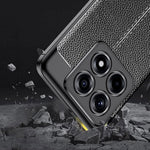 For Xiaomi 14T Case Litchi Texture TPU Flexible Phone Cover, Black