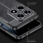 For Xiaomi 14T Case Litchi Texture TPU Flexible Phone Cover, Black