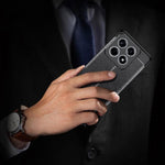 For Xiaomi 14T Case Litchi Texture TPU Flexible Phone Cover, Black