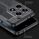 For Xiaomi 14T Pro Case Litchi Texture TPU Flexible Phone Cover, Black
