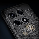 For Xiaomi 14T Pro Case Litchi Texture TPU Flexible Phone Cover, Black