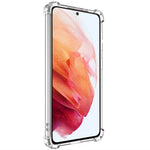 IMAK UX-4 Series for Samsung Galaxy S21 5G / 4G Case Straight Frame Four Corner Shockproof Clear TPU Cover