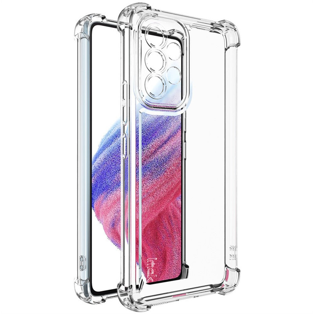IMAK UX-4-serie til Samsung Galaxy A53 5G Etui Lige Ramme Fire Hjørner Stødsikkert Klart TPU Cover