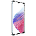 IMAK UX-4-serie til Samsung Galaxy A53 5G Etui Lige Ramme Fire Hjørner Stødsikkert Klart TPU Cover