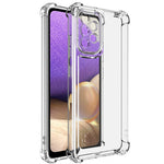 IMAK UX-4 Series for Samsung Galaxy A32 4G (EU Version) Case Straight Frame Four Corner Shockproof Clear TPU Cover