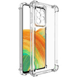 IMAK UX-4-serien til Samsung Galaxy A33 5G Cover Lige Ramme Fire Hjørner Stødabsorberende Gennemsigtigt TPU Cover