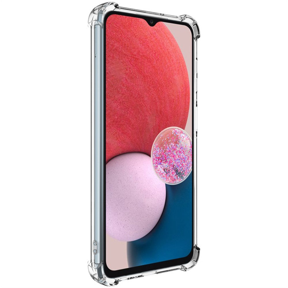 IMAK UX-4-serien til Samsung Galaxy A13 4G cover Lige ramme Stødsikkert cover med fire hjørner i klar TPU
