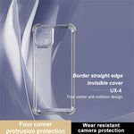 IMAK UX-4 Series til Samsung Galaxy F04 4G / M04 4G / A04e 4G Cover Lige Ramme Fire Hjørner Stødsikkert Klart TPU Cover