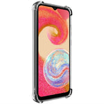 IMAK UX-4 Series til Samsung Galaxy F04 4G / M04 4G / A04e 4G Cover Lige Ramme Fire Hjørner Stødsikkert Klart TPU Cover