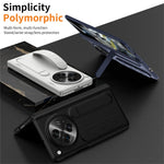 Oppo Find N3-cover med stativ og armbånd, PC-mobilbeskyttelse med hærdet glasfilm