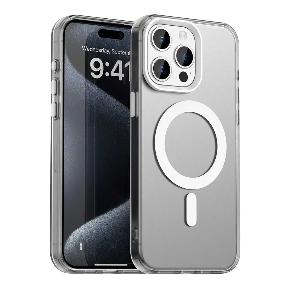 Candy Series For iPhone 15 Pro Case Compatible with MagSafe PC+TPU+PET Anti-Drop Phone Cover