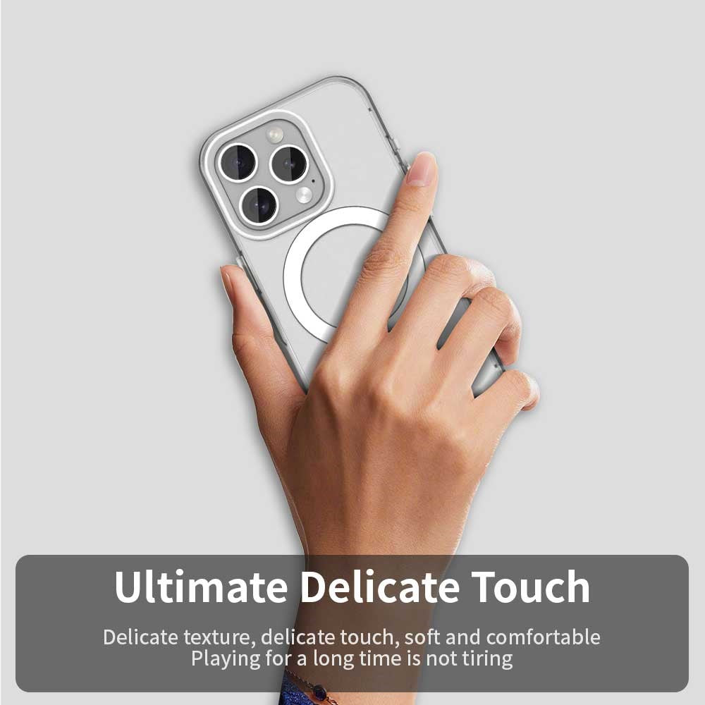 Candy Series For iPhone 15 Pro Case Compatible with MagSafe PC+TPU+PET Anti-Drop Phone Cover