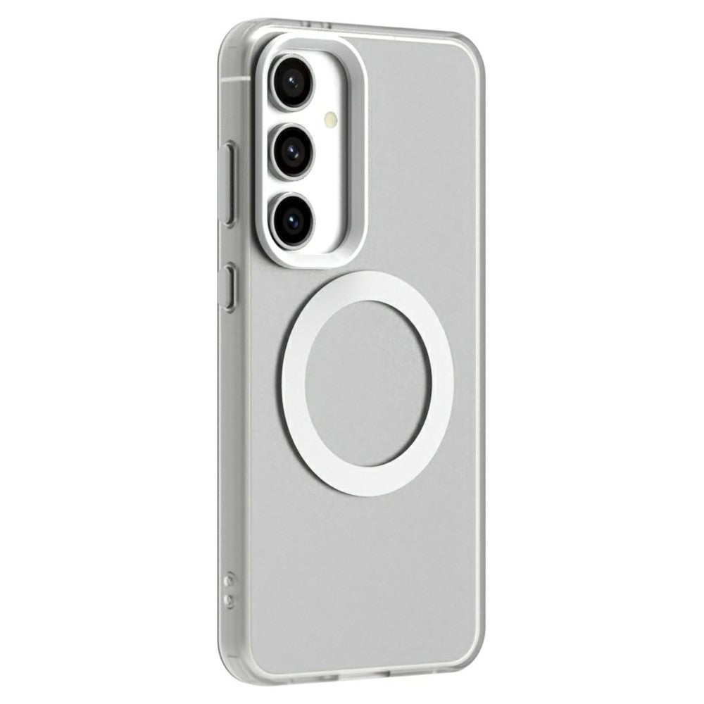 Candy Series til Samsung Galaxy S24 FE Magnetisk Cover PC+TPU+PET Anti-fald Telefoncover