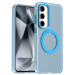 Candy Series til Samsung Galaxy S24 FE Magnetisk Cover PC+TPU+PET Anti-fald Telefoncover