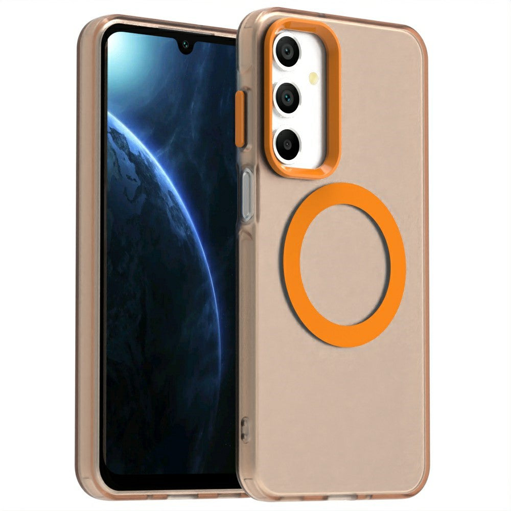 Candy Series för Samsung Galaxy A16 5G / A16 4G-skal Magnetiskt skal PC+TPU+PET Fallskyddande mobilskal