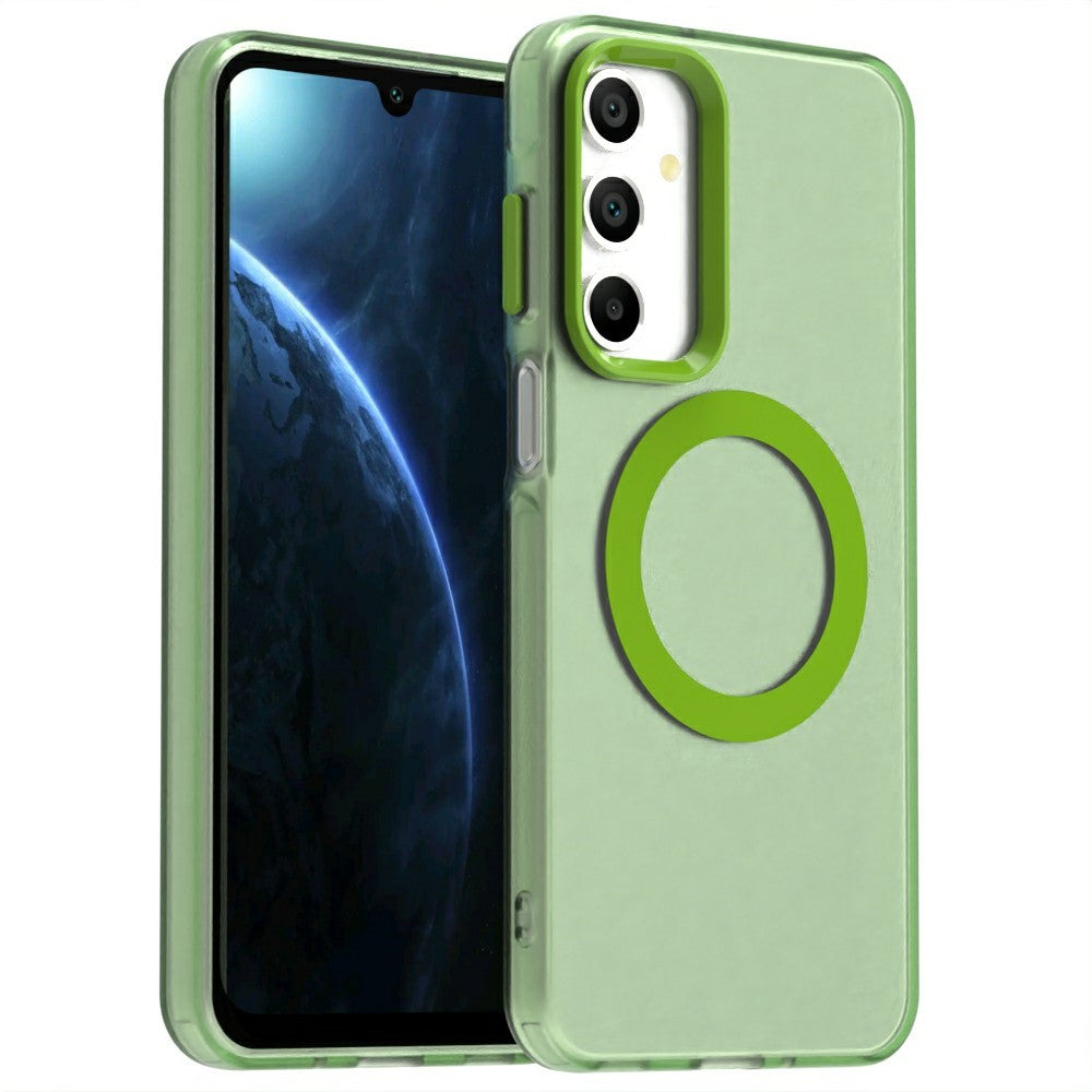Candy Series för Samsung Galaxy A16 5G / A16 4G-skal Magnetiskt skal PC+TPU+PET Fallskyddande mobilskal
