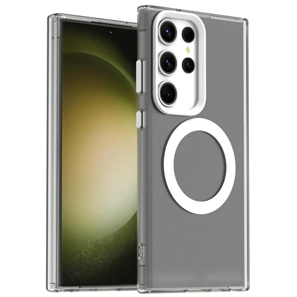 Candy Series For Samsung Galaxy S24 Ultra Magnetic Case PC+TPU+PET Anti-Drop Phone Cover