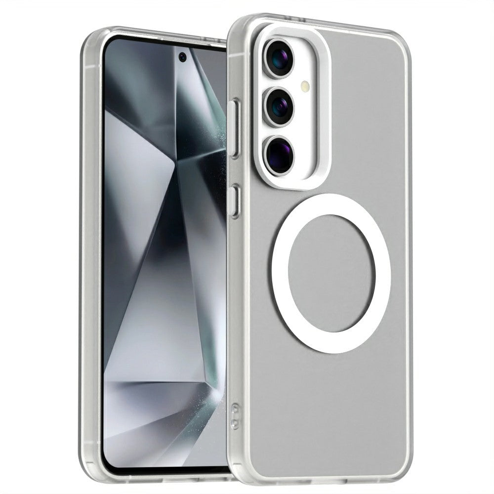 Candy Series For Samsung Galaxy S25 / S24 Magnetic Case PC+TPU+PET Anti-Drop Phone Cover