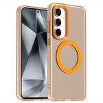 Candy Series For Samsung Galaxy S25 / S24 Magnetic Case PC+TPU+PET Anti-Drop Phone Cover