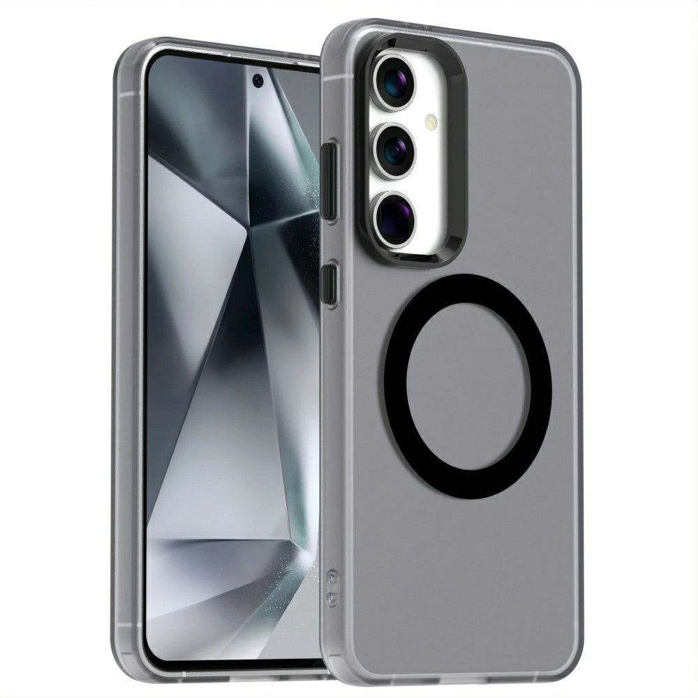 Candy Series For Samsung Galaxy S25 / S24 Magnetic Case PC+TPU+PET Anti-Drop Phone Cover