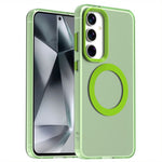 Candy Series For Samsung Galaxy S25 / S24 Magnetic Case PC+TPU+PET Anti-Drop Phone Cover