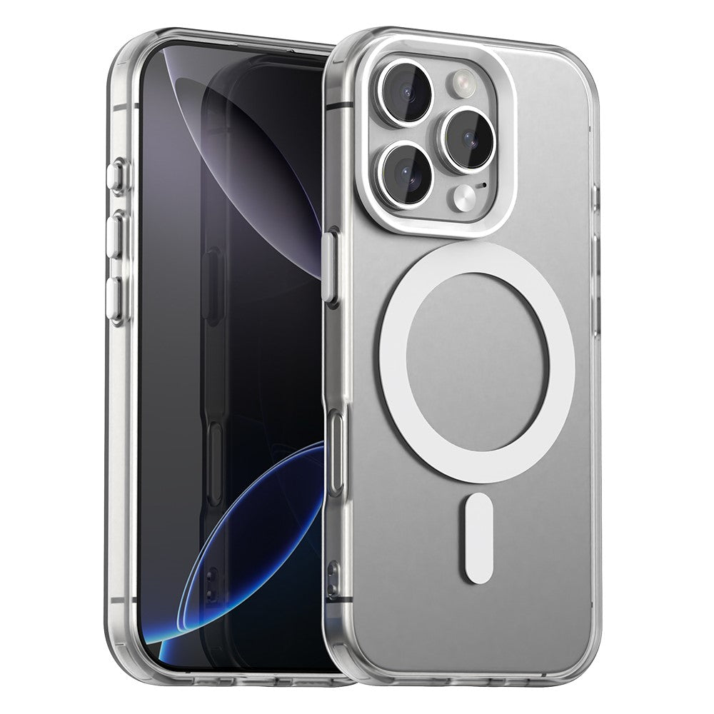 Candy Series For iPhone 16 Pro Case Compatible with MagSafe PC+TPU+PET Anti-Drop Phone Cover
