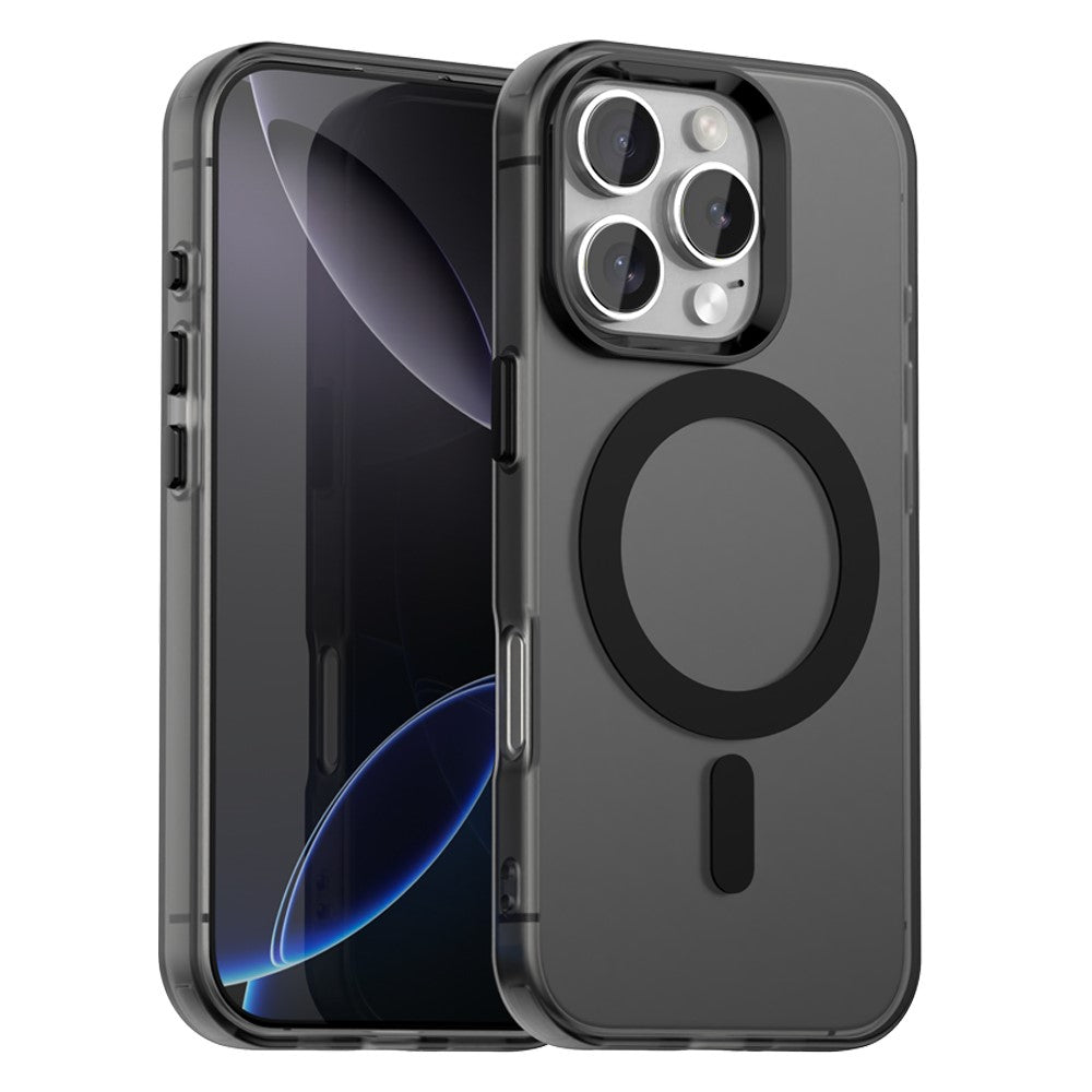 Candy Series For iPhone 16 Pro Case Compatible with MagSafe PC+TPU+PET Anti-Drop Phone Cover