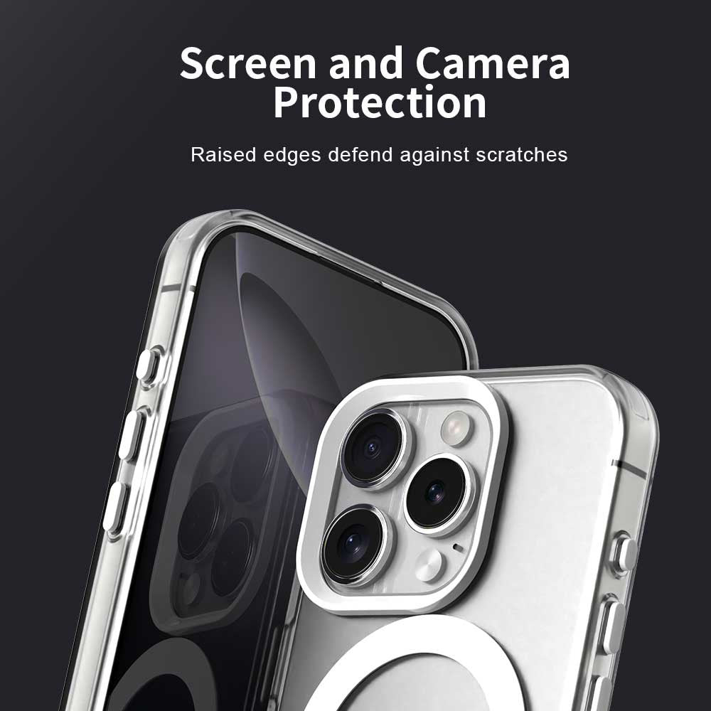Candy Series For iPhone 16 Pro Max Case Compatible with MagSafe PC+TPU+PET Anti-Drop Phone Cover
