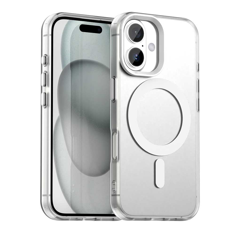 Candy Series For iPhone 16 Case Compatible with MagSafe PC+TPU+PET Anti-Drop Phone Cover