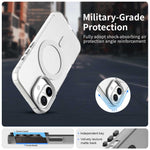 Candy Series For iPhone 16 Case Compatible with MagSafe PC+TPU+PET Anti-Drop Phone Cover