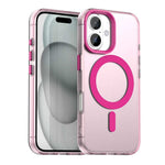 Candy Series For iPhone 16 Case Compatible with MagSafe PC+TPU+PET Anti-Drop Phone Cover