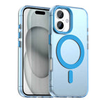 Candy Series For iPhone 16 Case Compatible with MagSafe PC+TPU+PET Anti-Drop Phone Cover