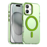 Candy Series For iPhone 16 Case Compatible with MagSafe PC+TPU+PET Anti-Drop Phone Cover