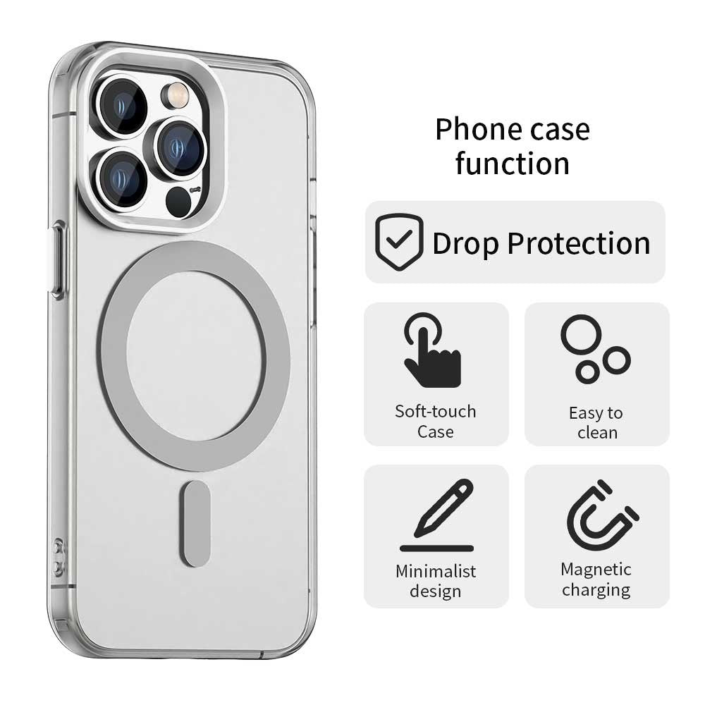 Candy Series For iPhone 13 Pro Max Case Compatible with MagSafe PC+TPU+PET Anti-Drop Phone Cover