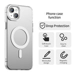 Candy Series til iPhone 15 Plus / 14 Plus Cover Kompatibel med MagSafe PC+TPU+PET Anti-Drop Telefoncover