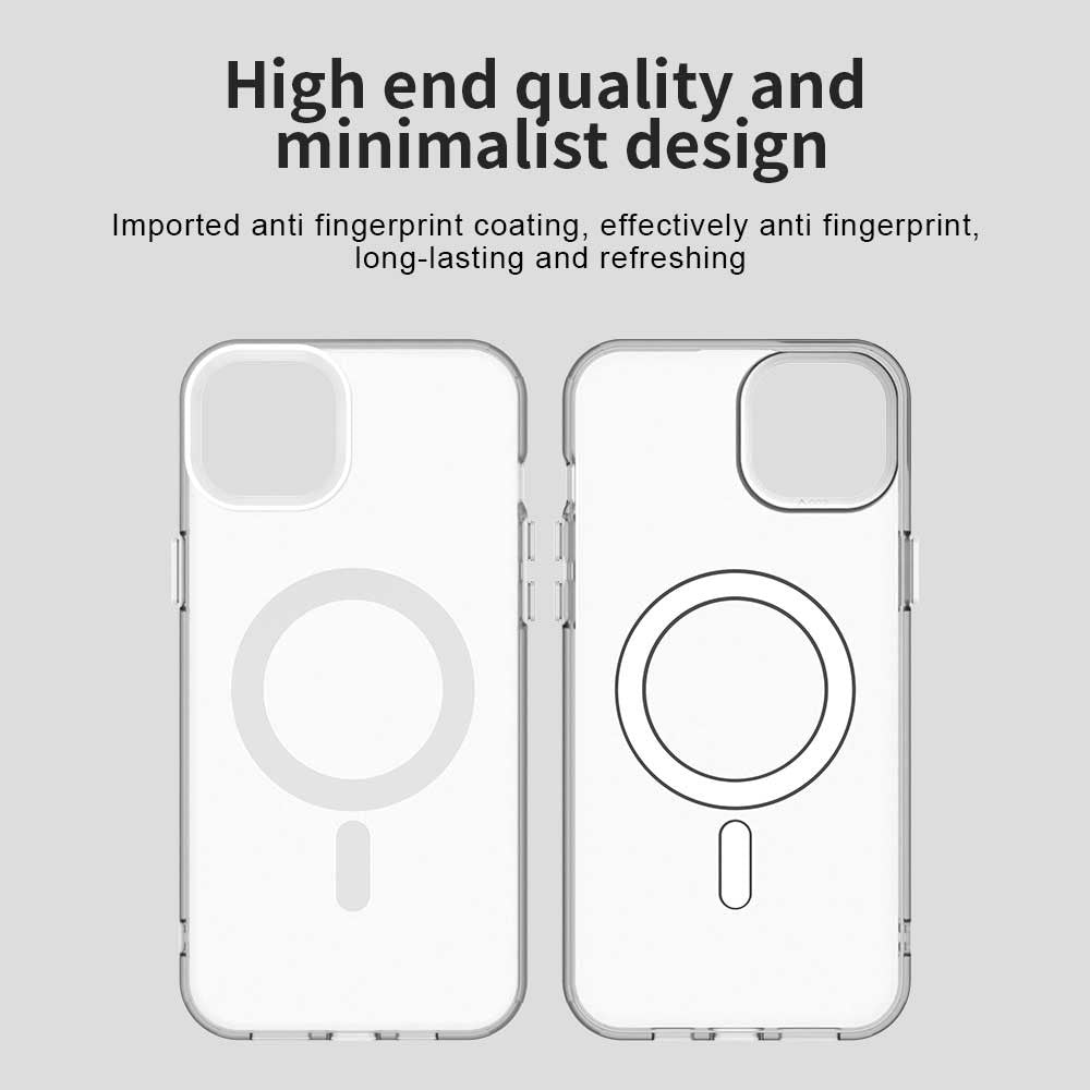 Candy Series til iPhone 15 Plus / 14 Plus Cover Kompatibel med MagSafe PC+TPU+PET Anti-Drop Telefoncover